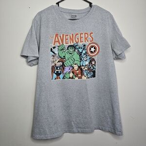 Gray Avengers Graphic T-Shirt